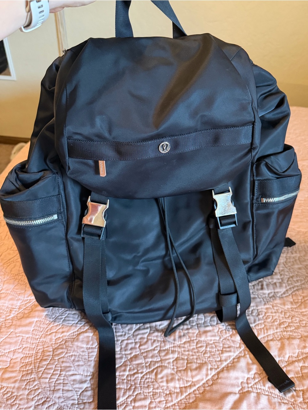 lululemon athletica Wunderlust Black Nylon Backpack